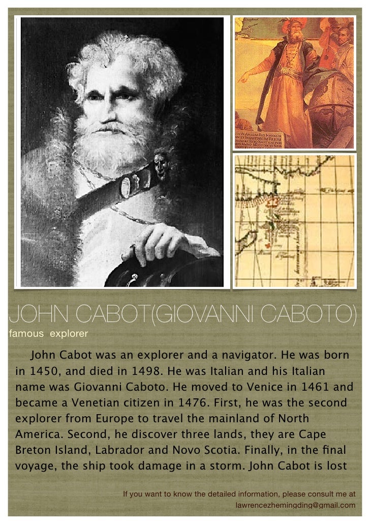 Poster of John Cabot