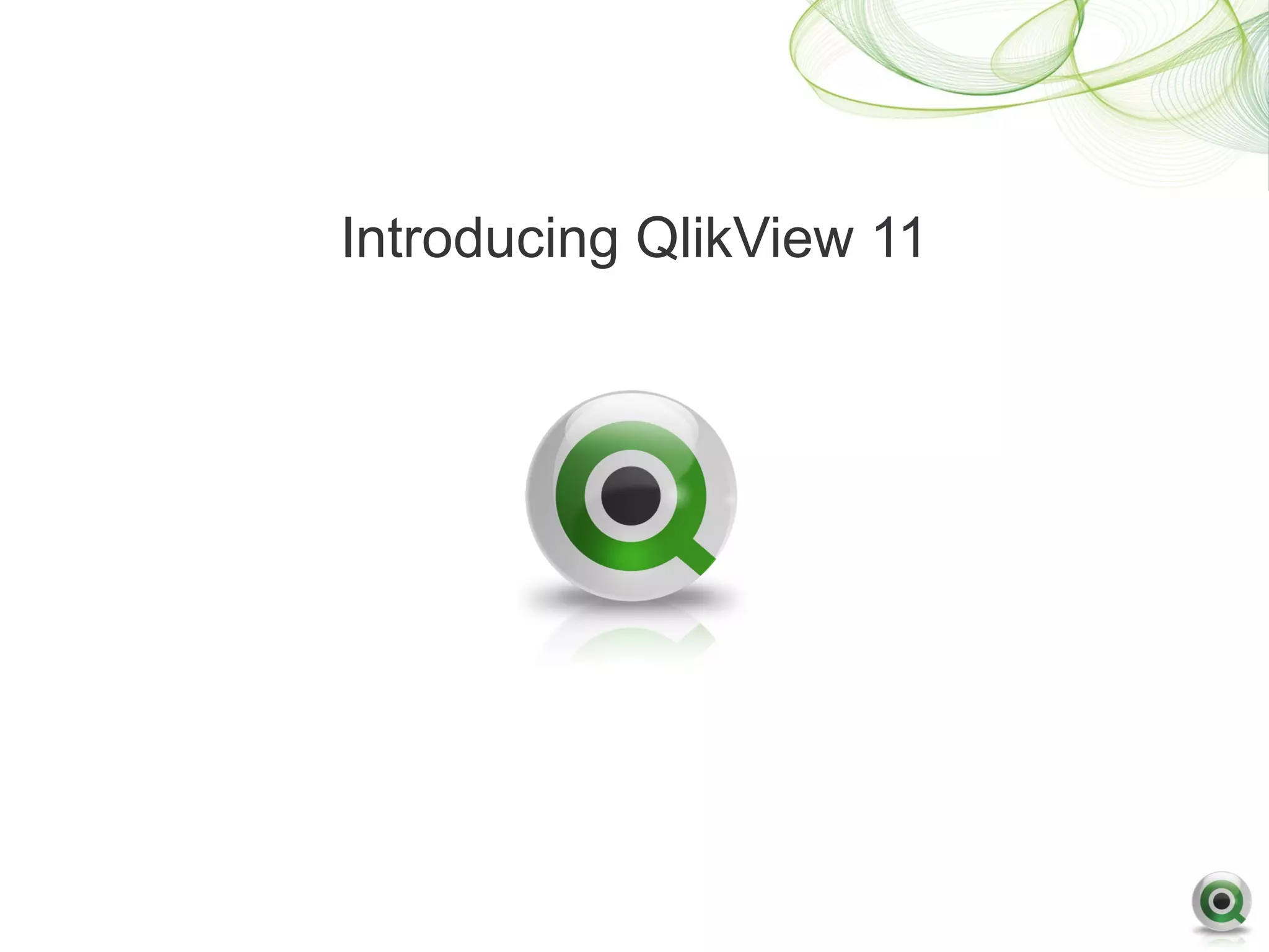 Introducing QlikView 11
 