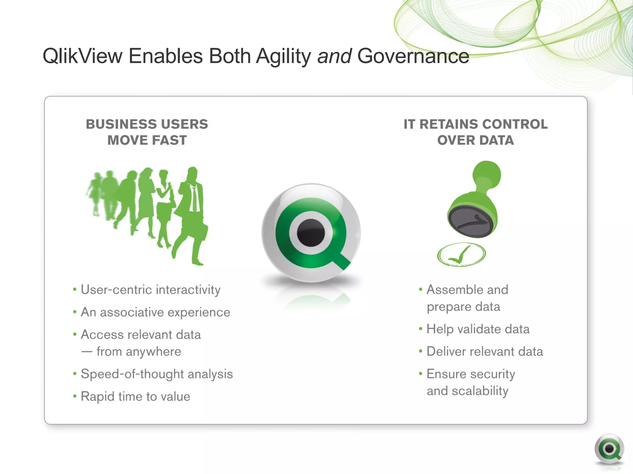 QlikView Enables Both Agility and Governance
 
