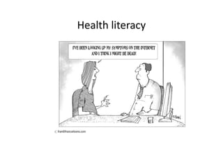 Health literacy
 