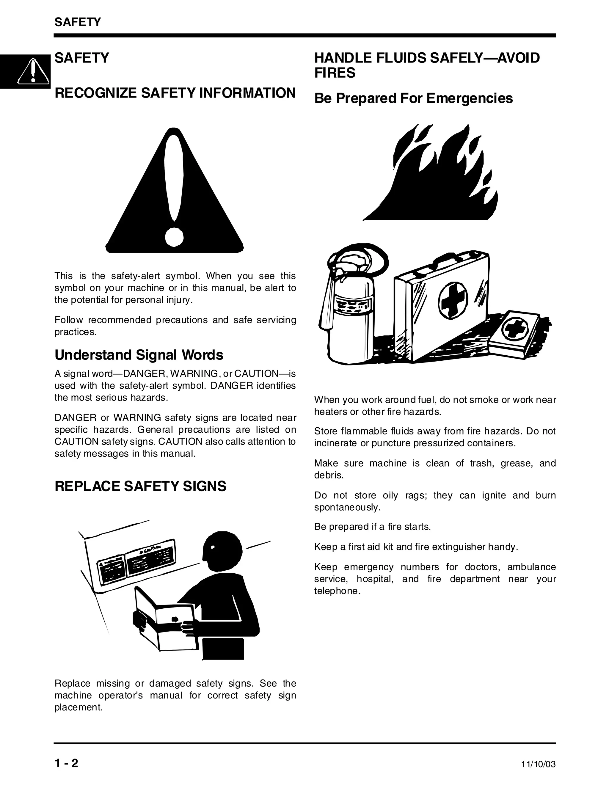 thumbnail image 2 of John Deere 260 & 270 Skid Steer Technical Service Repair Manual - TM1780 (2002 Models) 2 of 6