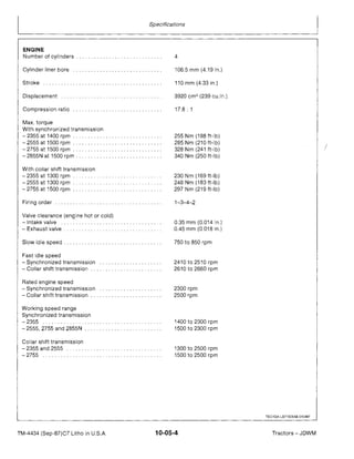 John deere 2755 tractor service repair manual | PDF