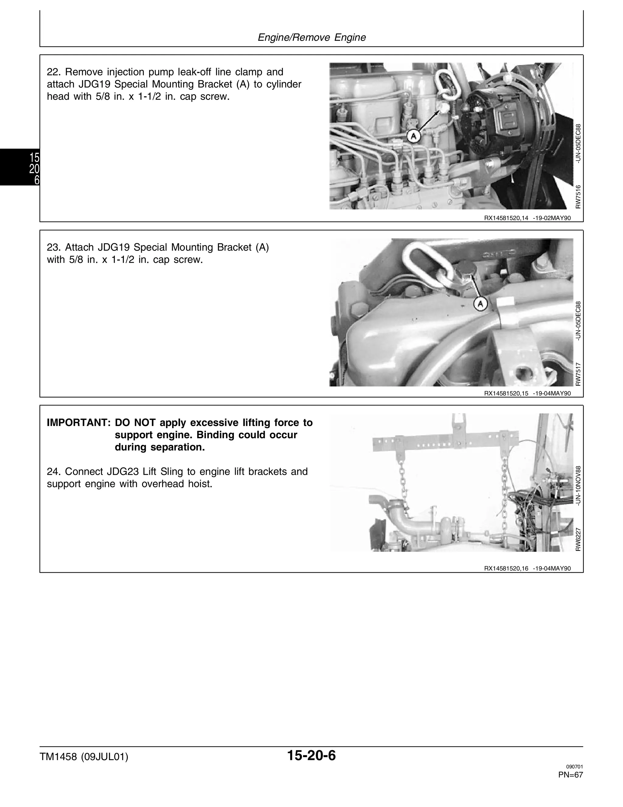 John Deere 4055, 4255, 4455 Tractor Technical Service Repair Manual - TM1458 (996 Pages) - View #3