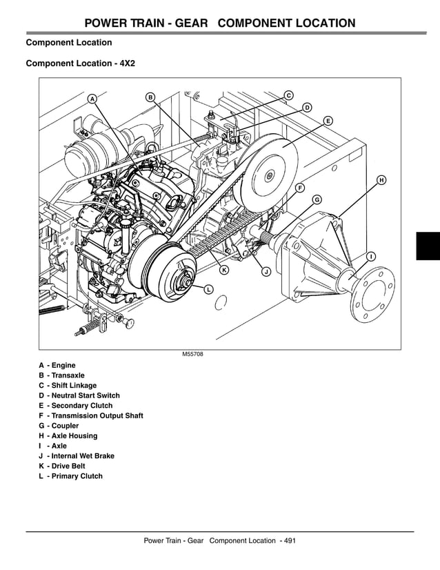 Caltric Ricambi Cremagliera Sterzo (steering Rack) Con Tiranti Per John Deere Gator TH 4X6 E 2X4 - Ricambio Frontale Terminali Sterzo Gator Th