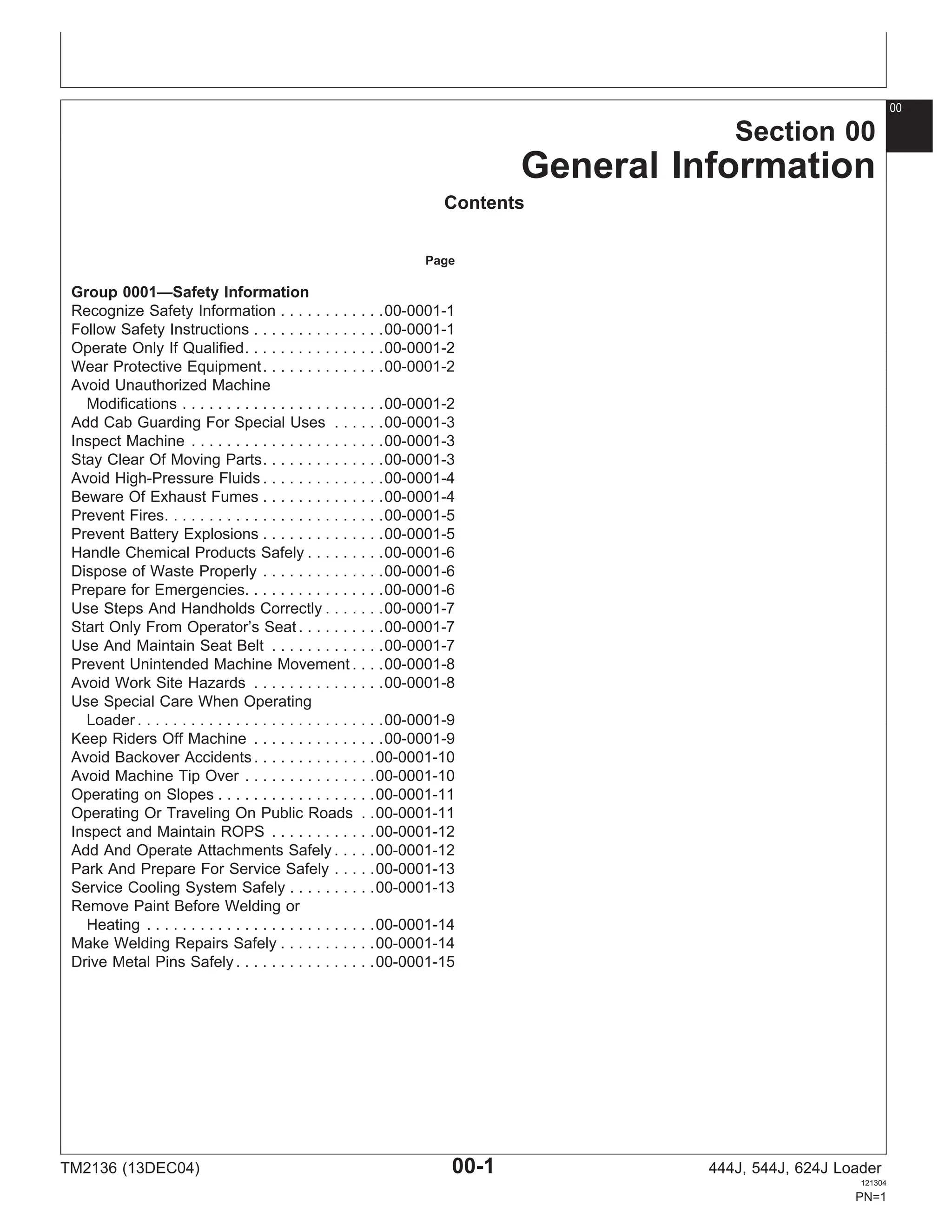 John Deere 544J Wheel Loaders Repair Technical Manual pdf John Deere 544J Wheel Loaders Repair Technical Manual pdf
