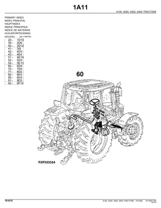 John deere 8100, 8200, 8300, 8400 tractors parts catalog
