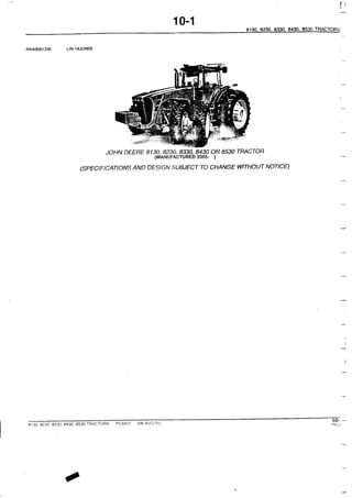 John deere 8130, 8230, 8330, 8430 , 8530 tractors parts catalog