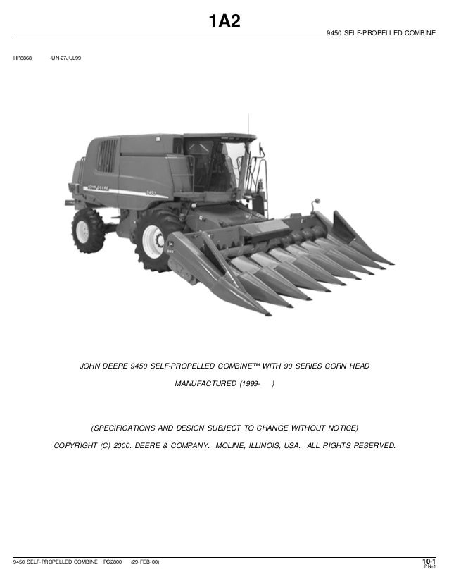 John Deere Parts Catalog >> John Deere 9450 Self P Rolled Combine Parts Catalog John Deere Parts Catalog >> John Deere 9450 Self P Rolled Combine Parts Catalog