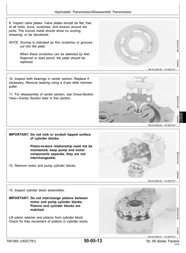 John deere 955 compact utility tractor service repair manual PDF
