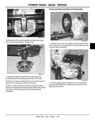 John Deere Gator HPX 4x2 4x4 Gas Diesel UTV Service Repair Manual TM2195 Binder 