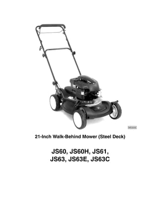 John deere js61 self propelled push mower hotsell