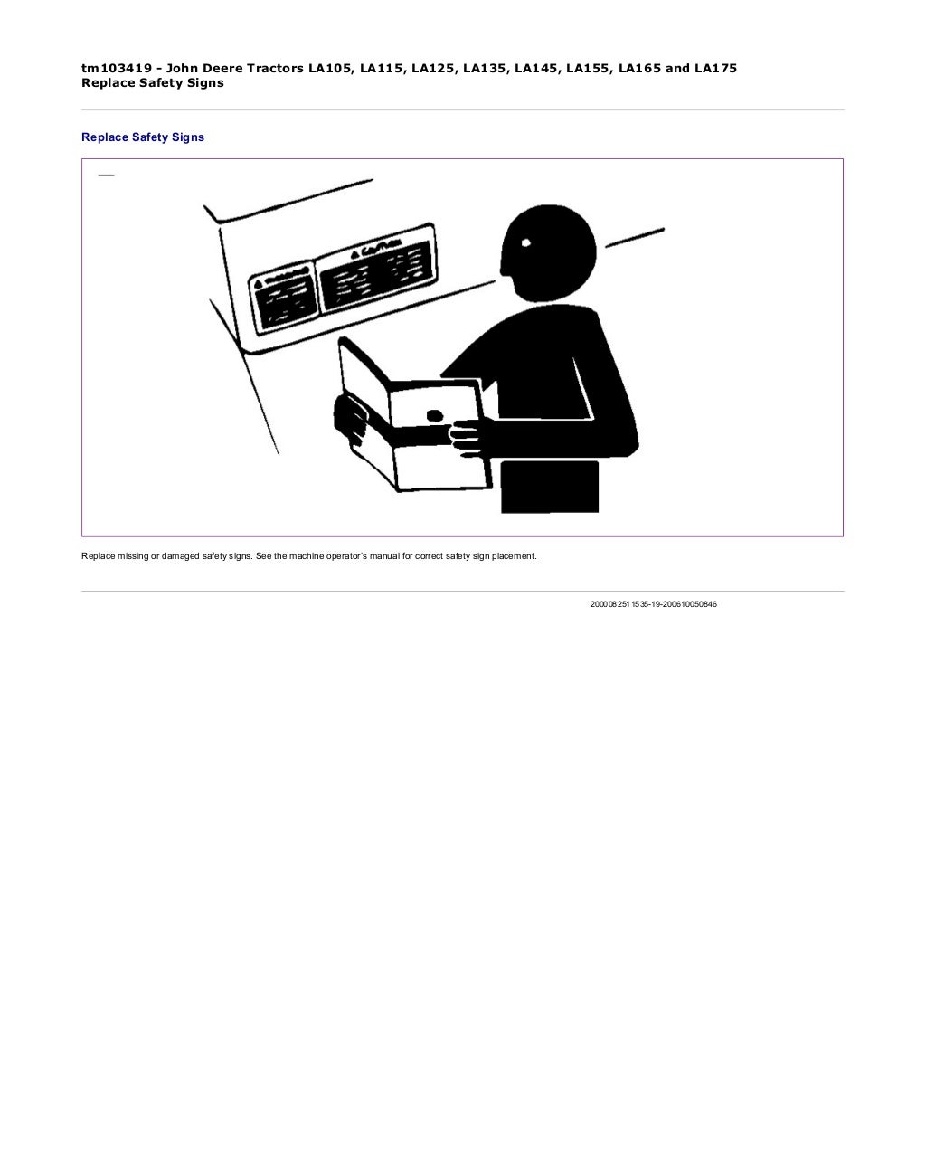 John deere la115 lawn tractor service repair technical manual (tm103419)