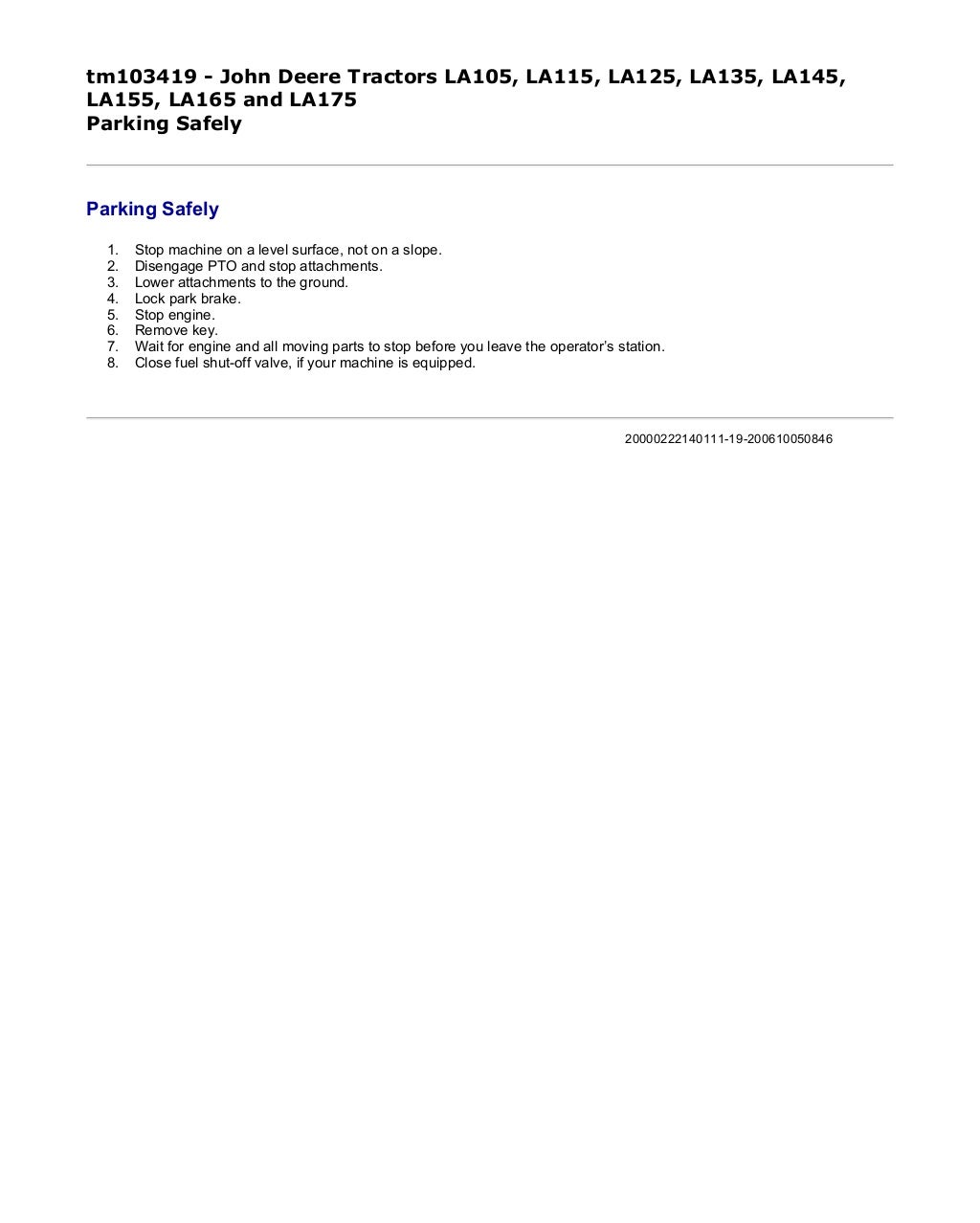 John deere la115 lawn tractor service repair technical manual (tm103419)