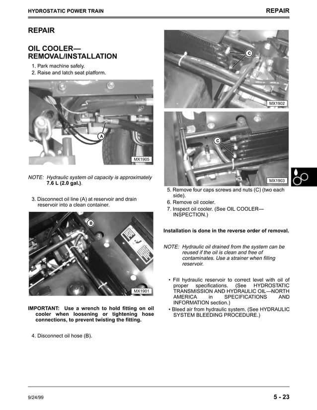 John Deere 997 Mid-Mount Mower ZTrak With 72-IN Deck -PC9477 Fuel Injection Pump - 030100: Fuel & Air - Foto 8