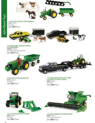*NEW* John Deere Tomy Corn Harvesting Set 1/32 Model Tractor Great Gift S4 9 
