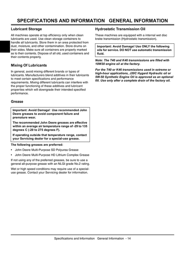 John deere x140 tractor service repair manual (tm2373)