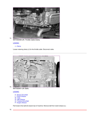 John deere z355 e z trak mower s.n.010001 service repair technical manual tm140319 PDF