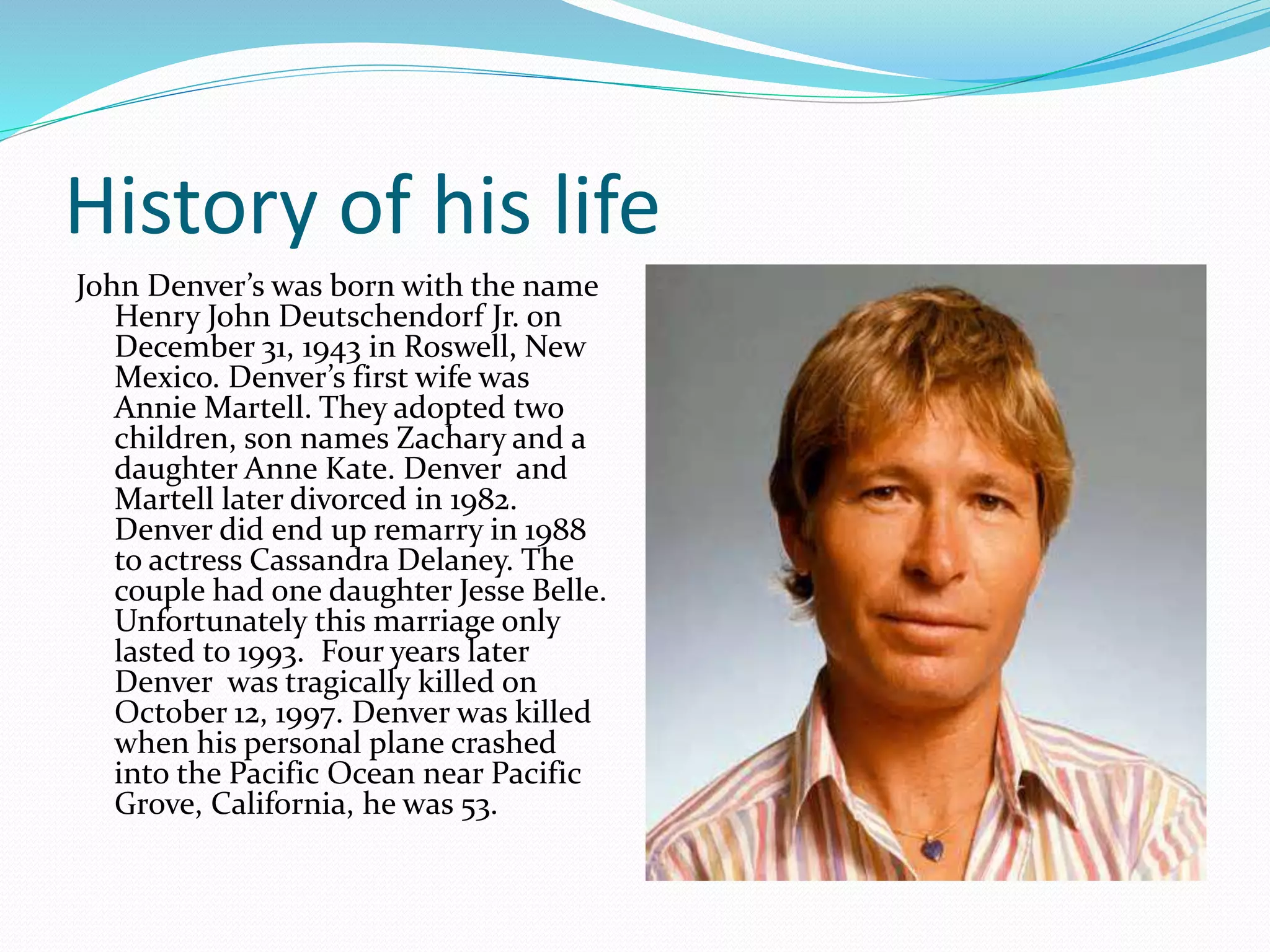 John denver project 1 PPTX