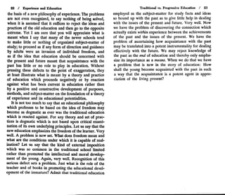 John dewey experience and education - chapter 1 | PDF
