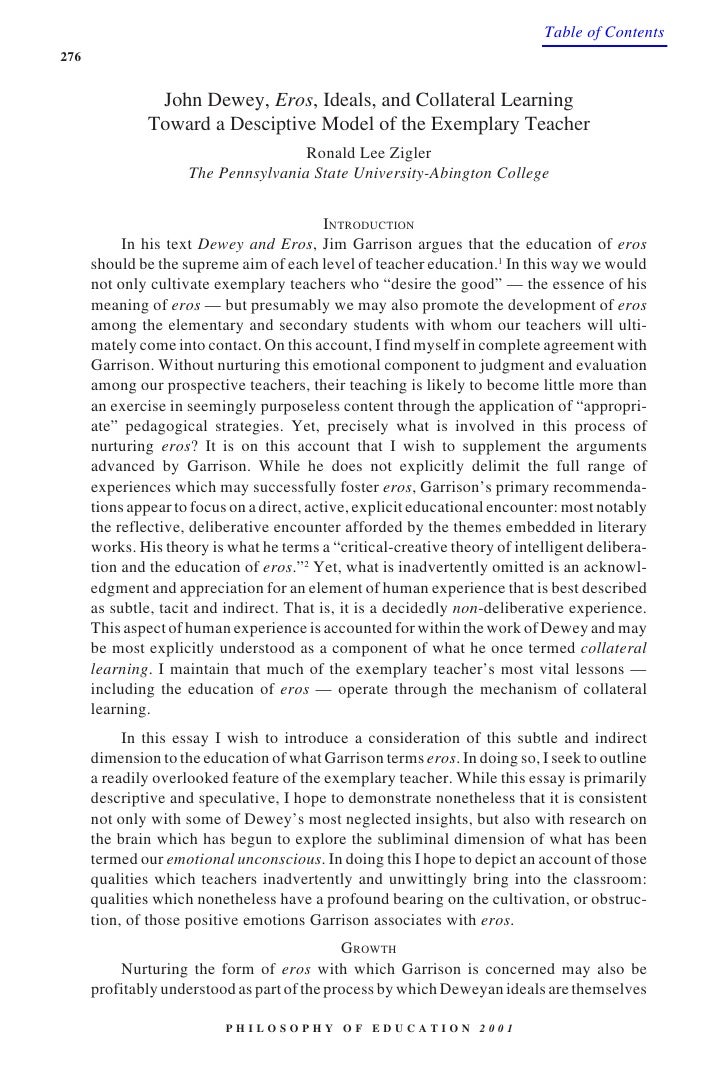 John dewey essay