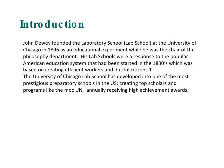 an introduction to dewey s