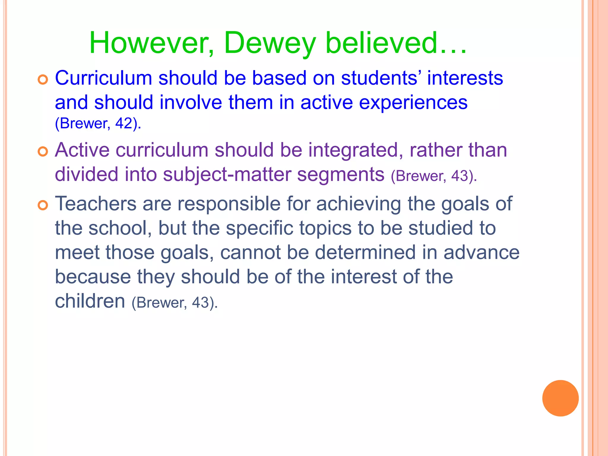 John Dewey Powerpoint