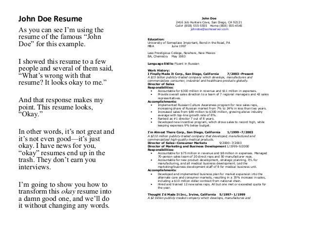 how to format a resumes