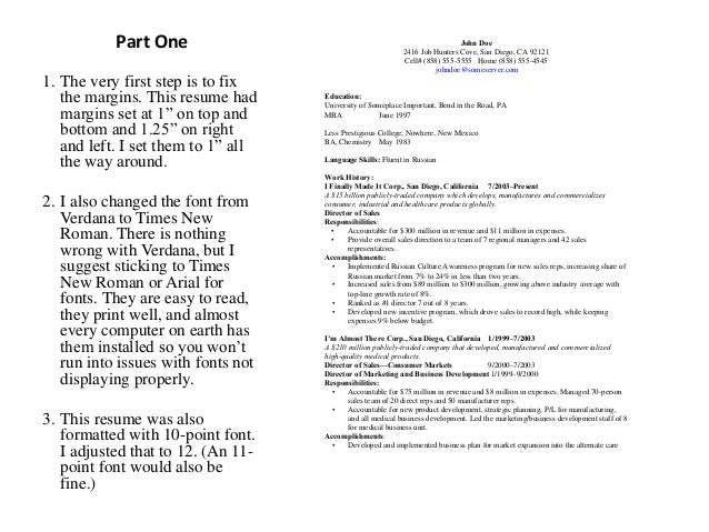 how to format a resumes