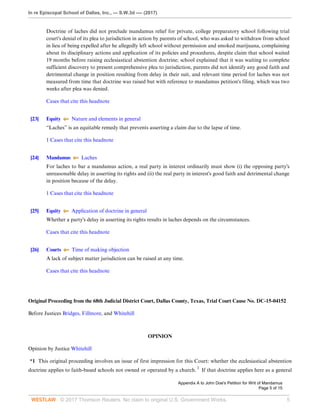John Doe V ESD, Meredyth Cole | John doe's petition for writ of ...