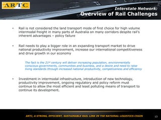 Rail Directions Workshop: ARTC | PPTX
