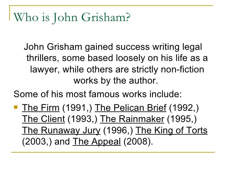 the client john grisham summary