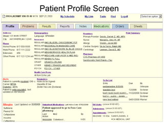 Patient Profile Screen
 