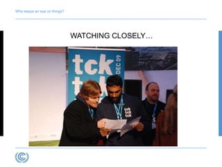 Who keeps an eye on things? 
WATCHING CLOSELY… 
 