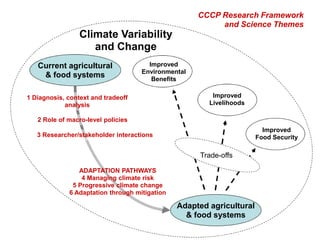 Climate change and variability and extreme events adaptation: what are the challenges for agriculture research in assisting climate change/food security practice and policy?
