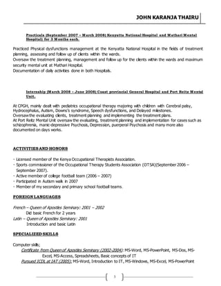 John karanja thairu official resume 2018 | DOCX