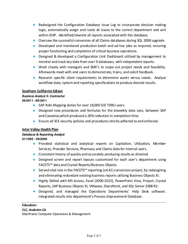 resume pages