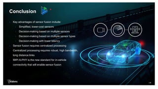CREATING SYNERGIES WITH SENSOR FUSION ON THE ROAD TO AUTONOMOUS DRIVING ...