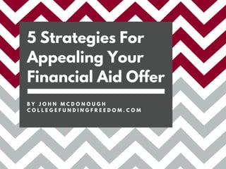 5 Strategies for Appealing Your Financial Aid Offer 