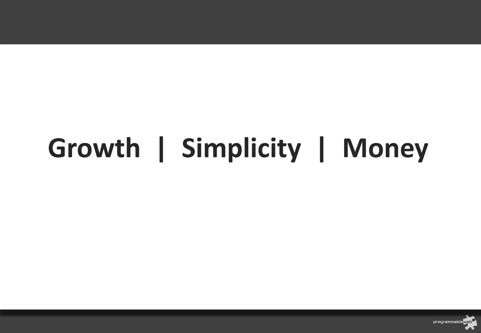 Growth | Simplicity | Money
 