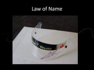 Law of Name
 