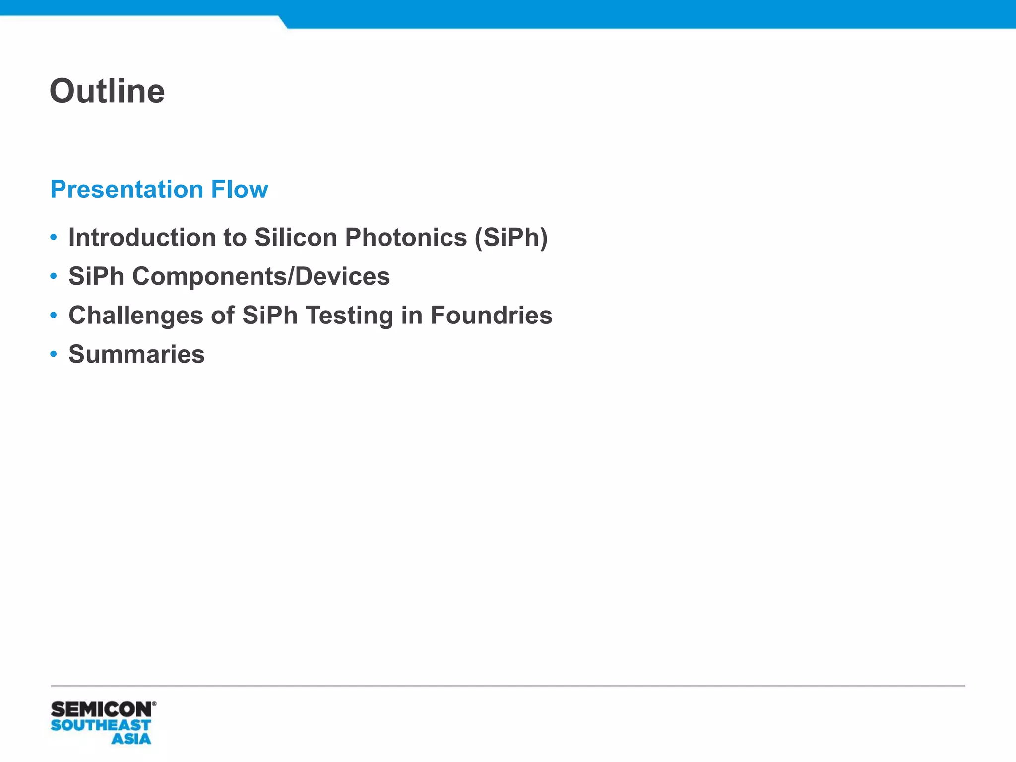 Challenges of Silicon Photonics Testing from a Foundry's Perspective ...