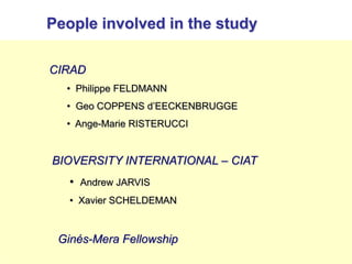 Study of the genetic diversity of the genus PassifloraL. and its distribution in Colombia