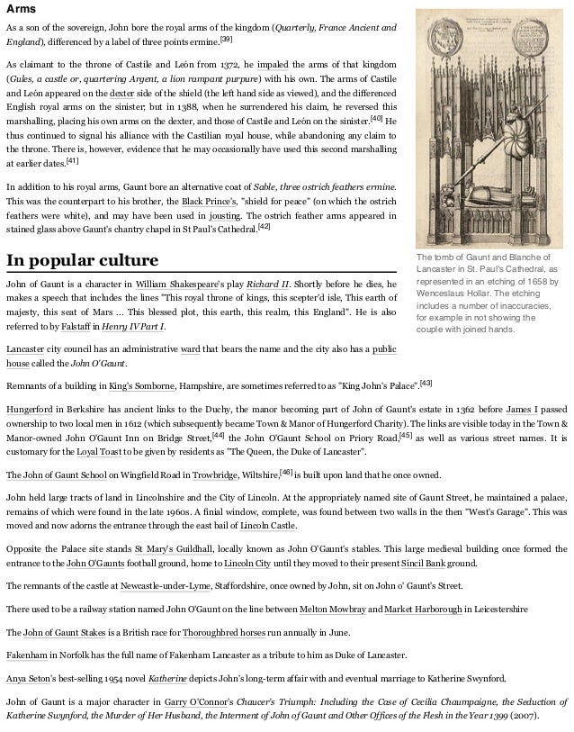 John Of Gaunt Wikipedia