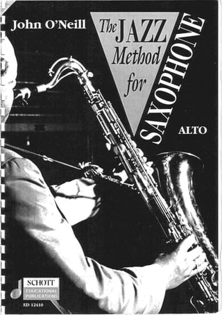John o'neill   the jazz method for sax eb