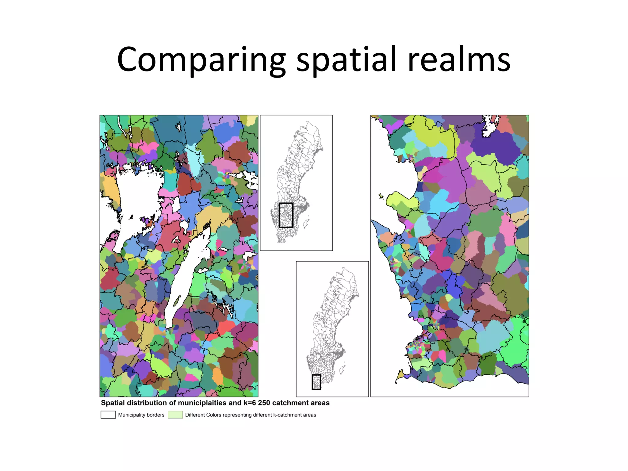 Comparing spatial realms
 