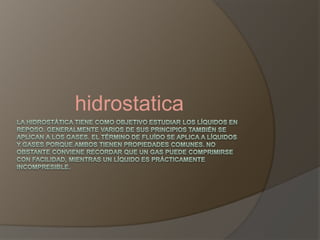 hidrostatica
 