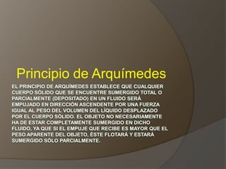 Principio de Arquímedes
 