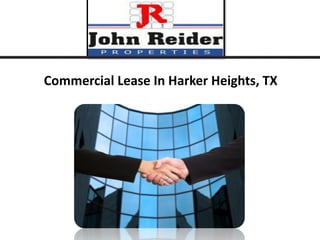 Commercial Lease In Harker Heights, TX  