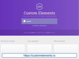 https://customelements.io
 
