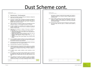 Dust Scheme cont. 
Dust John Salmon  